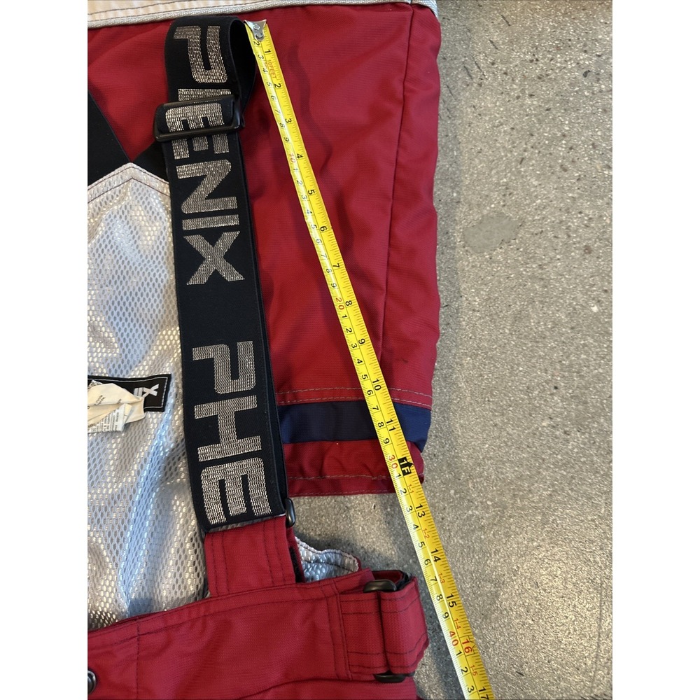 PHENIX Jacket Overalls Set Diaplex Waterproof Technology Size‎ M Red/White Heavy - Picture 12 of 16
